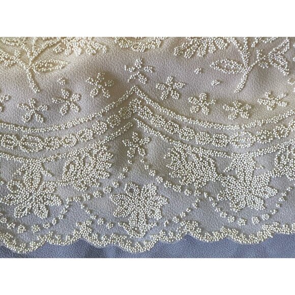 Vintage Top Choice Fashion Beaded Embellished Ivory Blouse Tag Sz XXL Fits L USA - Picture 14 of 16